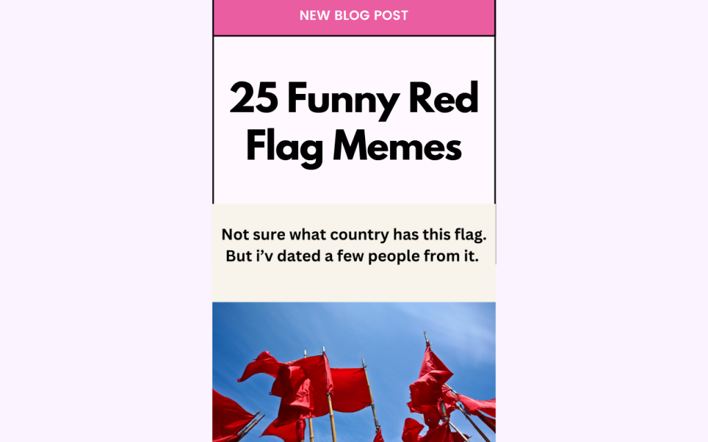 Funny Red Flags Meme in Relationships